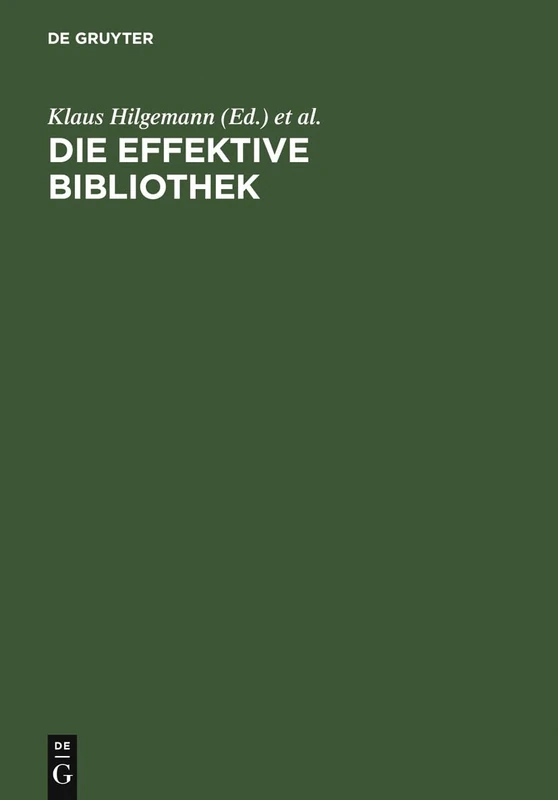 Die Effektive Bibliothek: Roswitha Poll Zum 65.Geburtstag