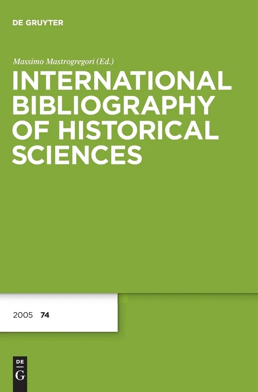 2005: 74 (International Bibliography of Historical Sciences)