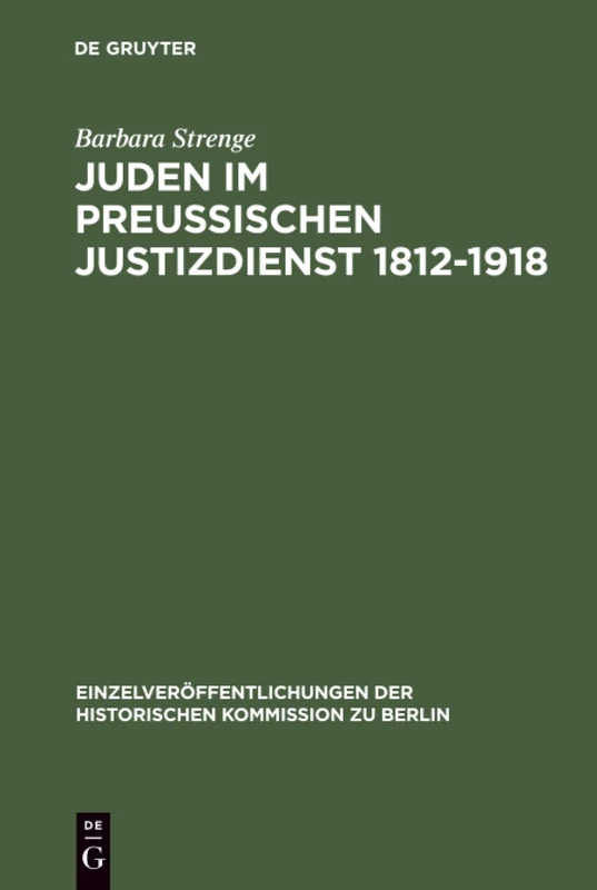 Juden im preußischen Justizdienst 1812-1918