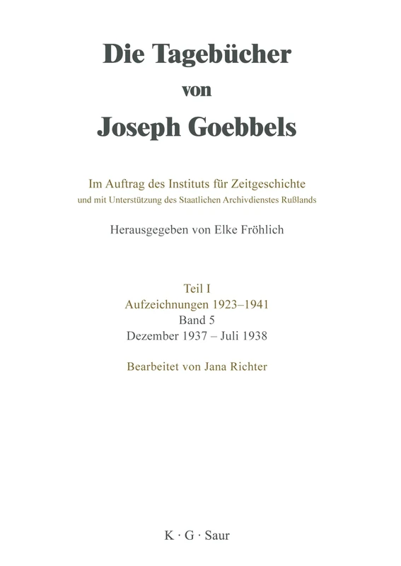 Dezember 1937 - Juli 1938