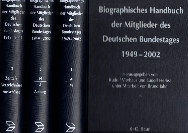 Biographisches Handbuch der Mitglieder des Deutschen Bundestages 1949-2002