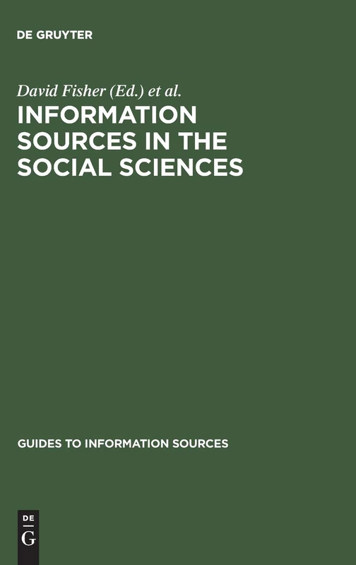 De Gruyter Saur - Information Sources in the Social Sciences