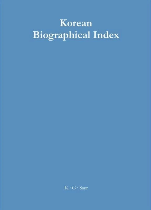 Korean Biographical Index