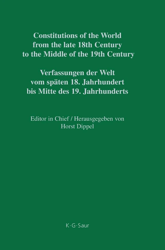 Constitutions of the World from the Late 18th Century to the Middle of the 19th Century: Americas: Constitutional Documents of the United States of ... 1776-1860 Pt. 5: New Ireland-rhode Island: 1