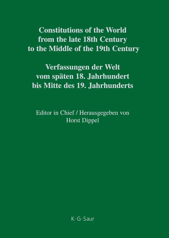 Constitutional Documents of the United States of America 1776-1860: South Carolina-Texas (Americas)