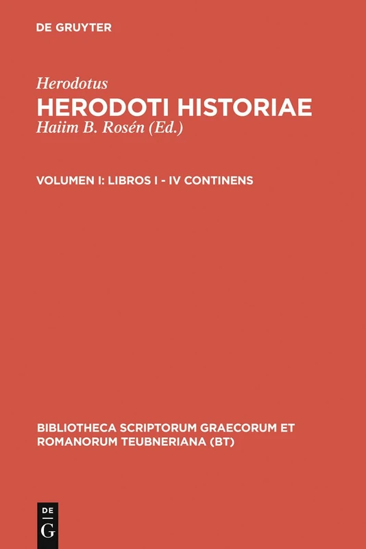 Historiae, vol. I: Libri I-IV: 1 (Bibliotheca scriptorum Graecorum et Romanorum Teubneriana)
