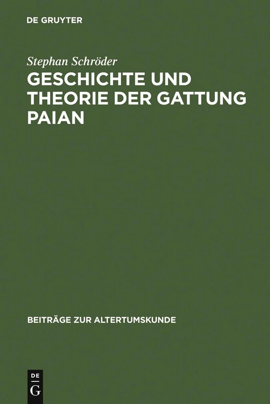Geschichte und Theorie der Gattung Paian - Image 1