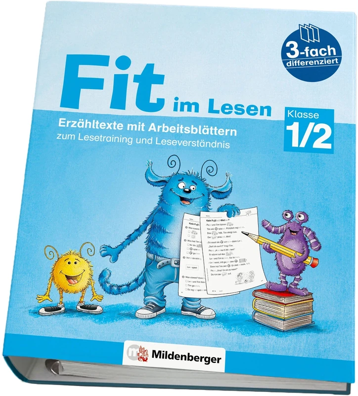 Fit im Lesen - Erzähltexte, Klasse 1/2: 3-fach differenzierte Erzähltexte mit Arbeitsblättern zum Lesetraining und Leseverständnis - Image 1