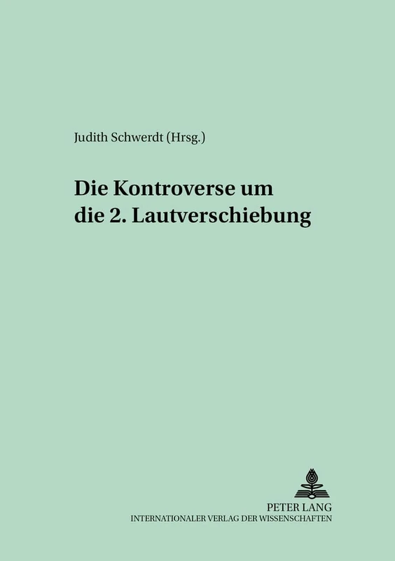 Die Kontroverse um die 2. Lautverschiebung: 5 (Dokumentation Germanistischer Forschung) - Image 1