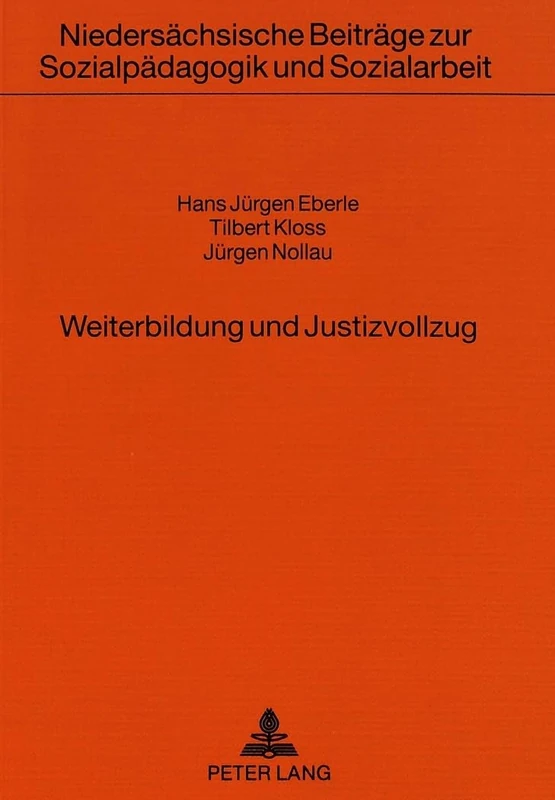Weiterbildung Und Justizvollzug: Situationsanalyse Und Modellbeschreibung: 10 (Niedersaechsische Beitraege Zur Sozialpaedagogik Und Soziala)