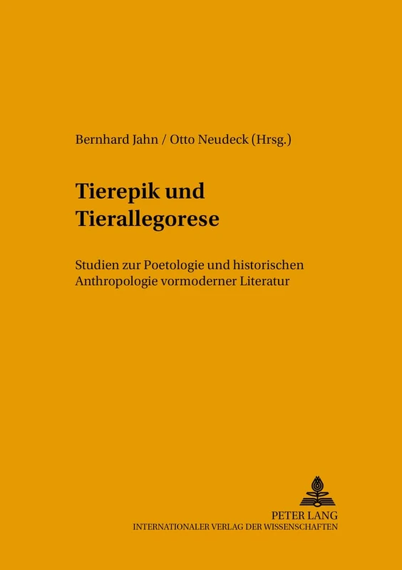 Tierepik Und Tierallegorese: Studien Zur Poetologie Und Historischen Anthropologie Vormoderner Literatur: 71 (Mikrokosmos)