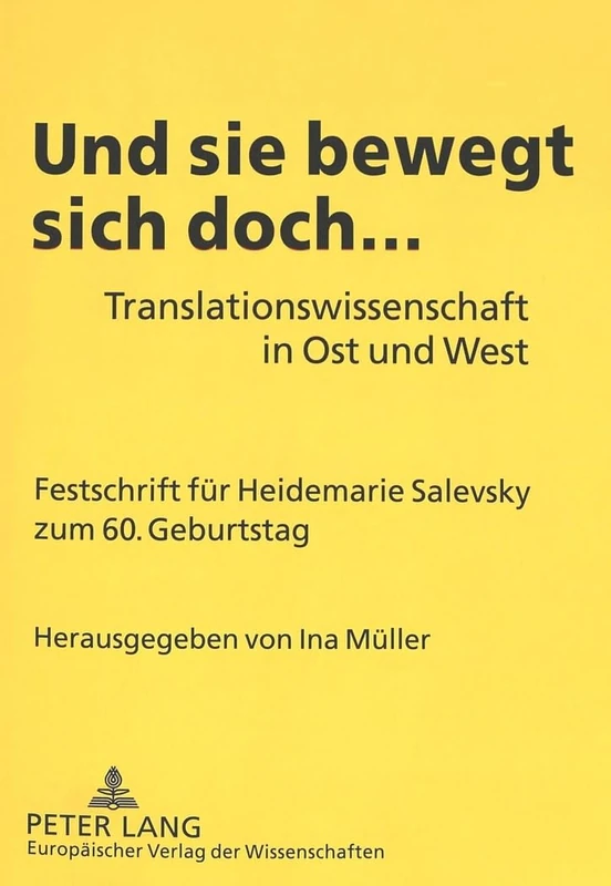 Und Sie Bewegt Sich Doch... - Peter Lang Festschrift - Image 1