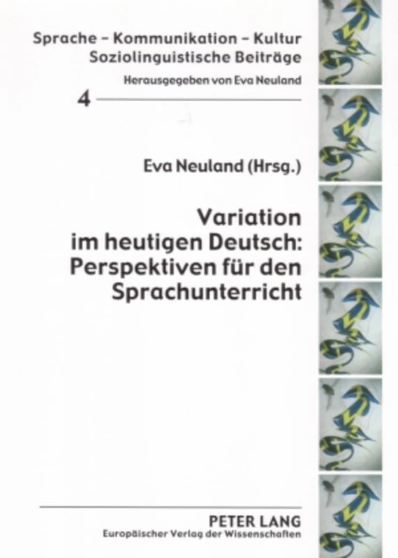 Variation Im Heutigen Deutsch: Perspektiven Fuer Den Sprachunterricht: 4 (Sprache - Kommunikation - Kultur) - Image 1