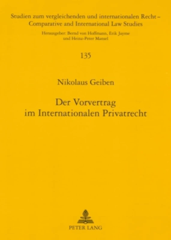 Der Vorvertrag Im Internationalen Privatrecht: Unter Besonderer Beruecksichtigung Des Immobilienerwerbs Im Portugiesischen Und Brasilianischen Recht: ... Und Internationalen Recht / Compa)