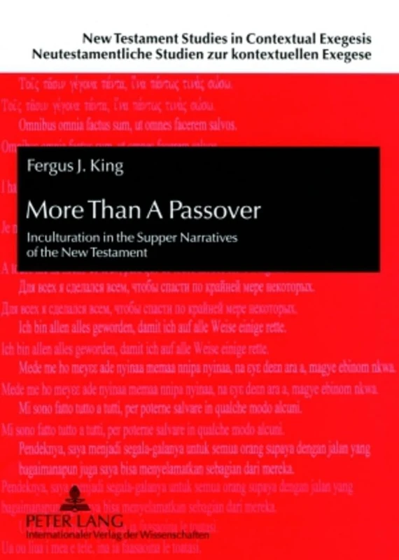 More Than a Passover: Inculturation in the Supper Narratives of the New Testament: 3 (New Testament Studies In Contextual Exegesis. Neutestamentli)