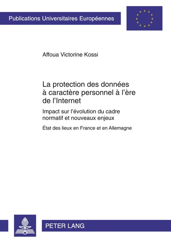 La Protection Des Données À Caractère Personnel À l'Ère de l'Internet: Impact Sur l'Évolution Du Cadre Normatif Et Nouveaux Enjeux- État Des Lieux En ... 5183 (Europaeische Hochschulschriften Recht)