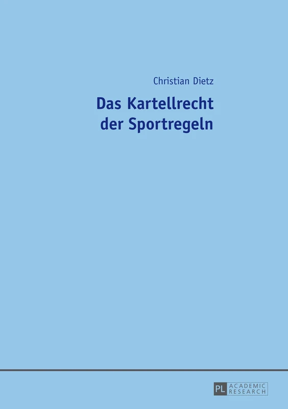 Das Kartellrecht Der Sportregeln - Image 1