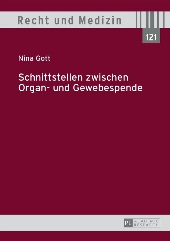 Schnittstellen Zwischen Organ- Und Gewebespende: 121 (Recht Und Medizin)