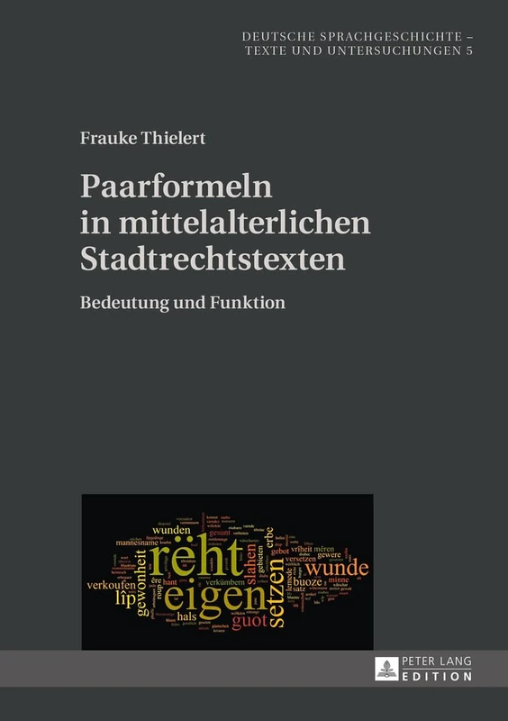 Paarformeln in mittelalterlichen Stadtrechtstexten: Bedeutung und Funktion: 5 (Deutsche Sprachgeschichte)