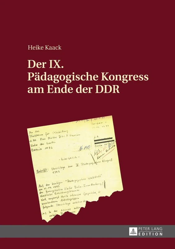 Der IX. Paedagogische Kongress am Ende der DDR - Image 1