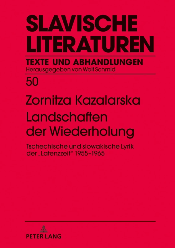 Landschaften der Wiederholung: Tschechische und slowakische Lyrik der > 1955-1965: 50 (Slavische Literaturen) - Image 1