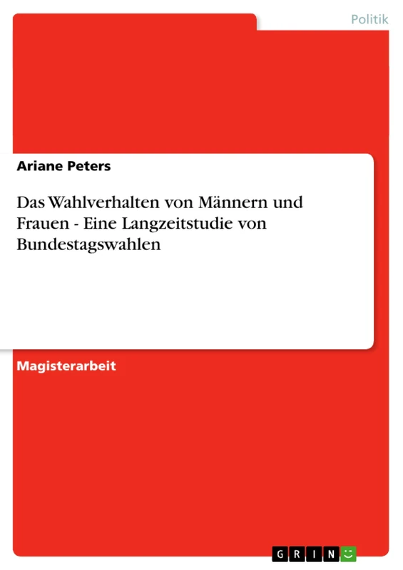 Das Wahlverhalten von Männern und Frauen - Eine Langzeitstudie von Bundestagswahlen - Image 1