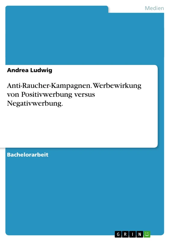 Anti-Raucher-Kampagnen. Werbewirkung von Positivwerbung versus Negativwerbung.