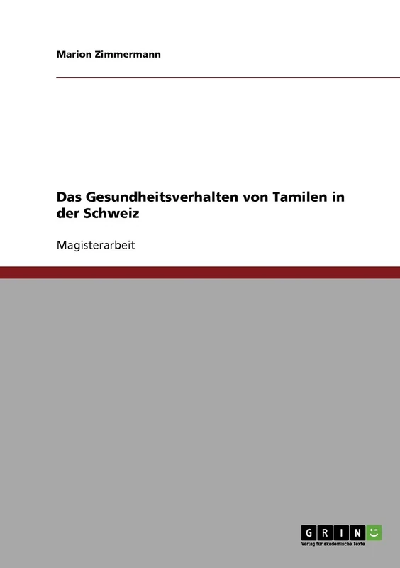Das Gesundheitsverhalten von Tamilen in der Schweiz - Image 1