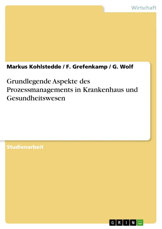 Grundlegende Aspekte des Prozessmanagements in Krankenhaus und Gesundheitswesen - Image 1