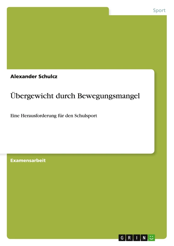 Übergewicht durch Bewegungsmangel: Eine Herausforderung für den Schulsport