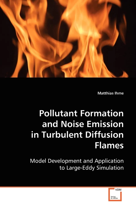 Pollutant Formation and Noise Emission in Turbulent Diffusion Flames: Model Development and Application to Large-Eddy Simulation