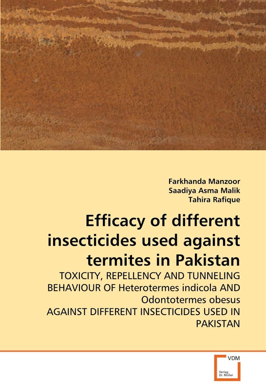 Efficacy of different insecticides used against termites in Pakistan