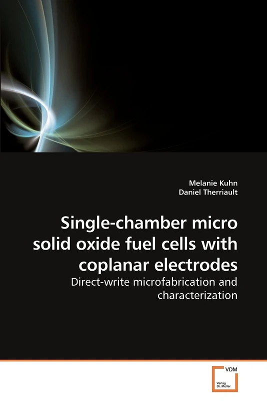 Single-chamber micro solid oxide fuel cells with coplanar electrodes: Direct-write microfabrication and characterization