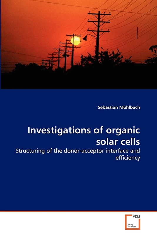 Investigations of organic solar cells: Structuring of the donor-acceptor interface and efficiency