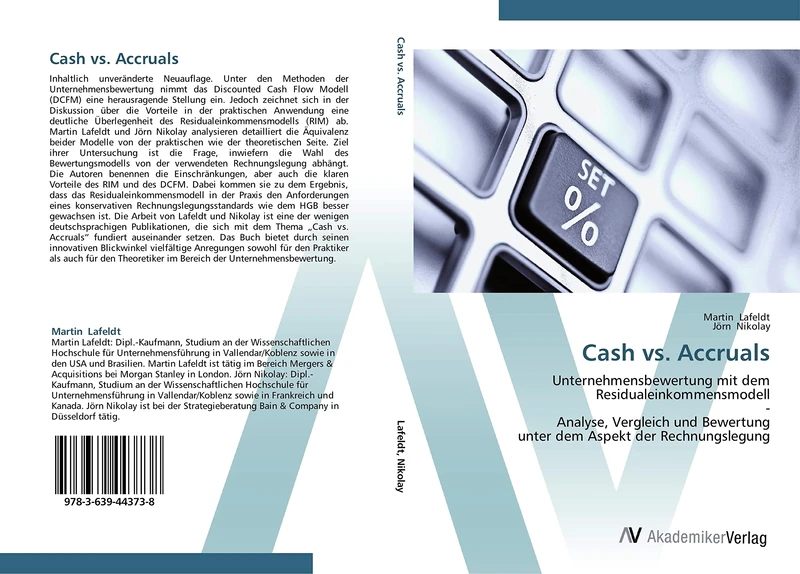 Cash vs. Accruals: Unternehmensbewertung mit dem Residualeinkommensmodell - Analyse, Vergleich und Bewertung unter dem Aspekt der Rechnungslegung - Image 1