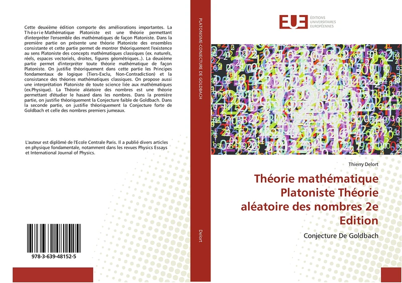 Théorie mathématique Platoniste Théorie aléatoire des nombres 2e Edition: Conjecture De Goldbach - Image 1