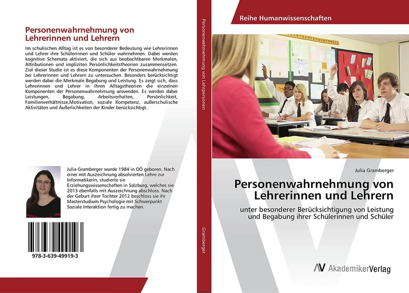 Personenwahrnehmung von Lehrerinnen und Lehrern: unter besonderer Berücksichtigung von Leistung und Begabung ihrer Schülerinnen und Schüler