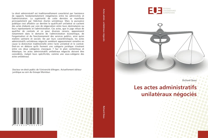 Les actes administratifs unilateraux negocies