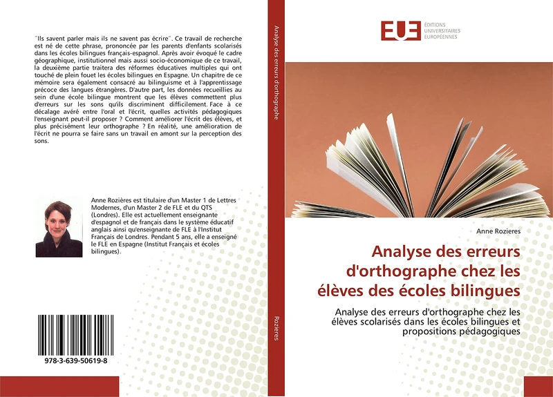 Analyse des erreurs d'orthographe chez les élèves des écoles bilingues: Analyse des erreurs d'orthographe chez les élèves scolarisés dans les écoles bilingues et propositions pédagogiques