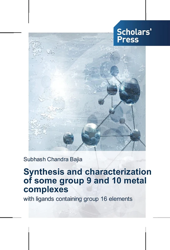 Synthesis and characterization of some group 9 and 10 metal complexes: with ligands containing group 16 elements
