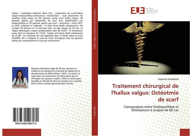 Traitement chirurgical de l'hallux valgus: Ostéotmie de scarf: Comparaison entre Ostéosynthése et Ostéosuture à propos de 60 cas - Image 1
