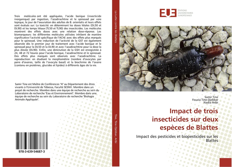 Impact de trois insecticides sur deux espèces de Blattes: Impact des pesticides et biopesticides sur les Blattes