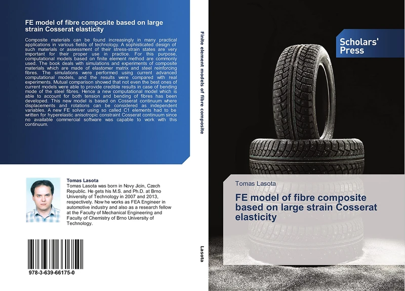 FE model of fibre composite based on large strain Cosserat elasticity
