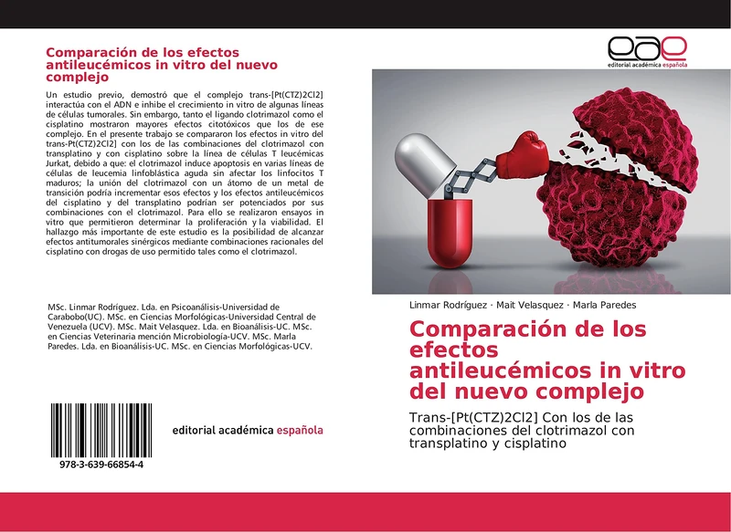 Comparación de los efectos antileucémicos in vitro del nuevo complejo: Trans-[Pt(CTZ)2Cl2] Con los de las combinaciones del clotrimazol con transplatino y cisplatino - Image 1