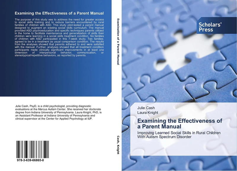 Examining the Effectiveness of a Parent Manual: Improving Learned Social Skills in Rural Children With Autism Spectrum Disorder