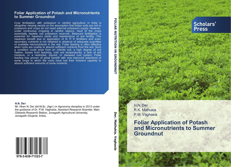 Foliar Application of Potash and Micronutrients to Summer Groundnut