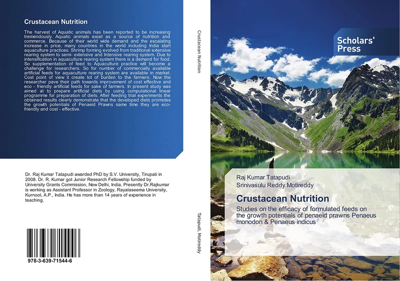 Crustacean Nutrition: Studies on the efficacy of formulated feeds on the growth potentials of penaeid prawns Penaeus monodon & Penaeus indicus