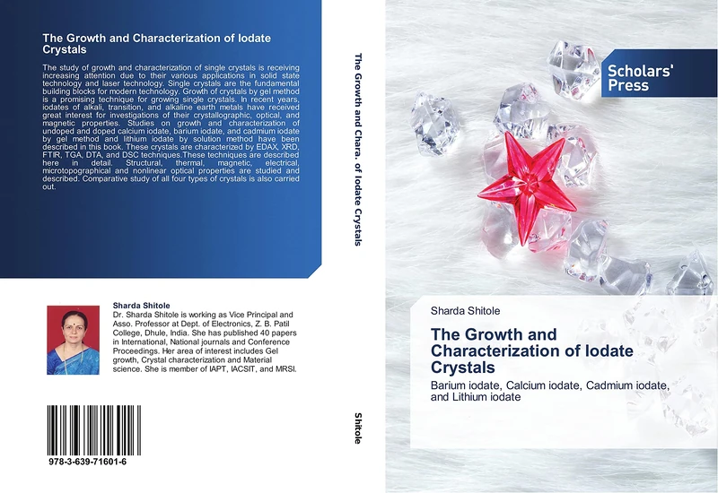 The Growth and Characterization of Iodate Crystals: Barium iodate, Calcium iodate, Cadmium iodate, and Lithium iodate