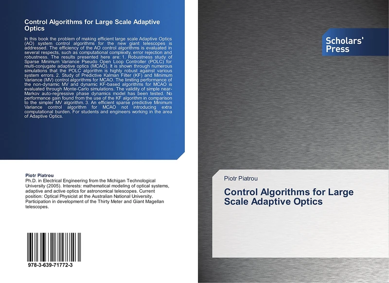 Control Algorithms for Large Scale Adaptive Optics