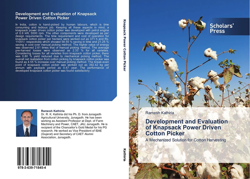 Development and Evaluation of Knapsack Power Driven Cotton Picker: A Mechanized Solution for Cotton Harvesting - Image 1